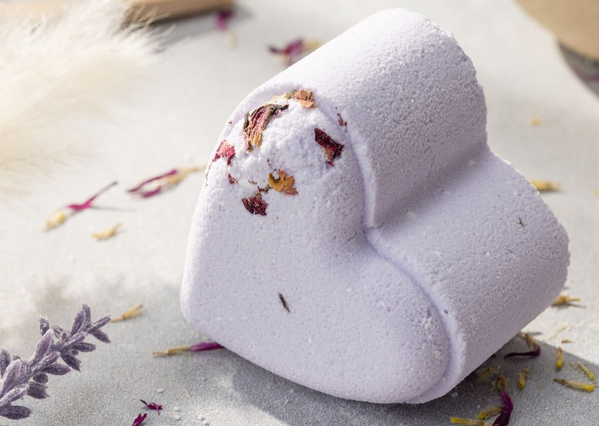 Set of 5 Heart Shaped Shower Steamers Package - in a Gift Box - Can be personalized by Lizush