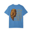 Inspirational Lion T-Shirt, Christian Apparel, Motivational Tee, Gift for Him, Faith-Based Clothing