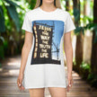 Faith-Inspired T-Shirt Dress - 'Jesus is the Way, the Truth, the Life'