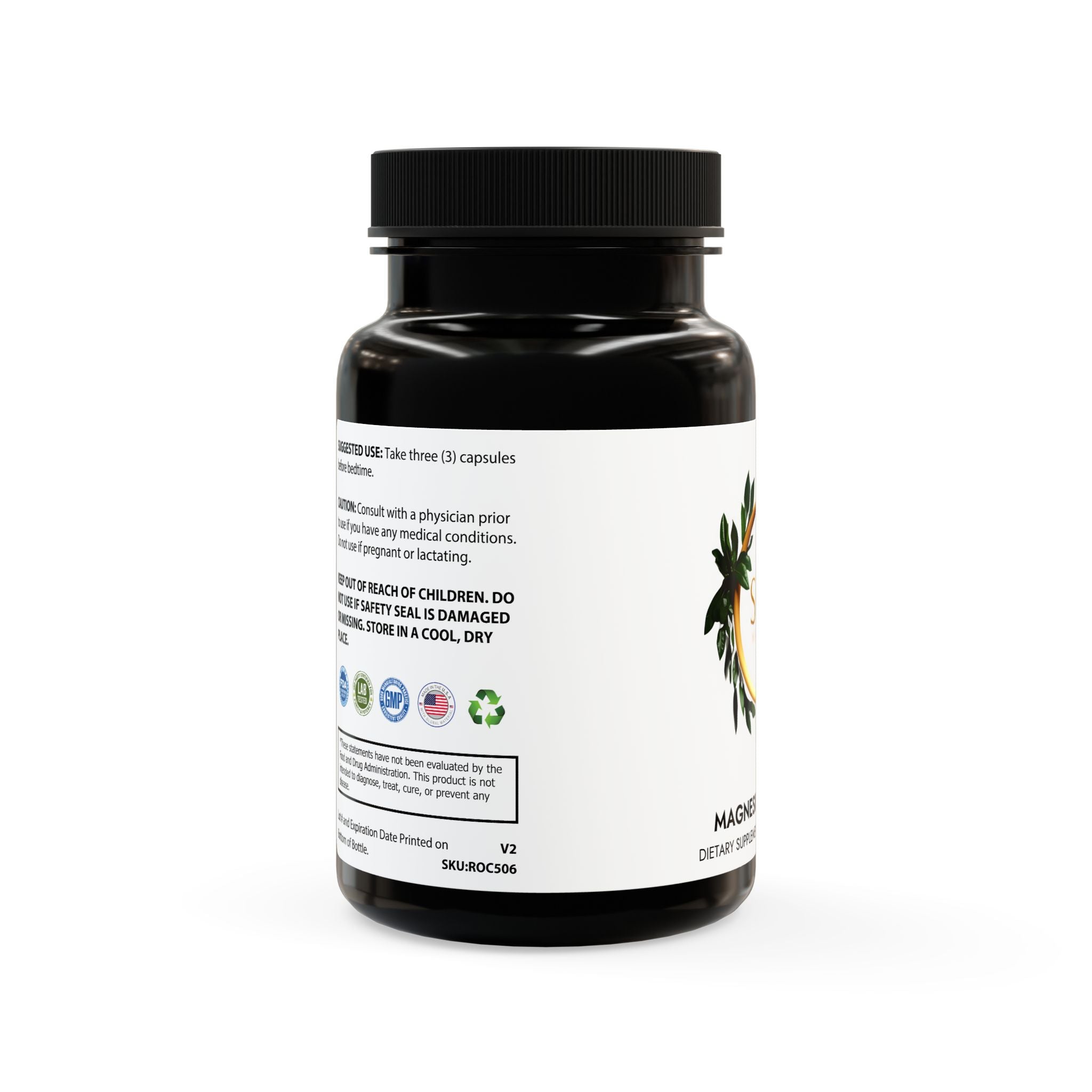 Magnesium Zinc Supplement (90 Capsules)