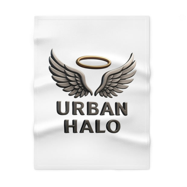 Urban Halo Soft Fleece Baby Blanket, Baby Shower Gift, Nursery Decor, Soft Baby Blanket, Modern Baby Accessories, Newborn Present