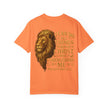 Inspirational Lion T-Shirt, Christian Apparel, Motivational Tee, Gift for Him, Faith-Based Clothing