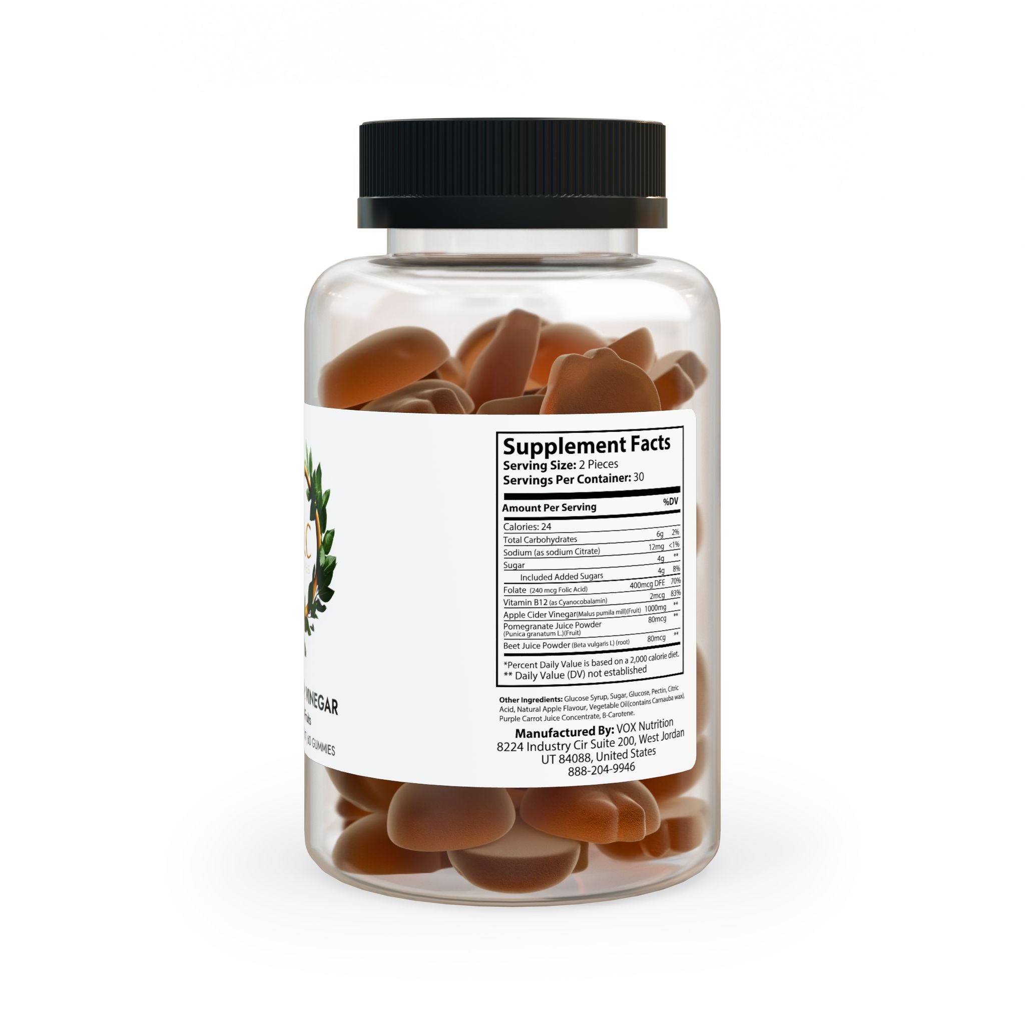 Apple Cider Vinegar Gummies (60 Gummies)