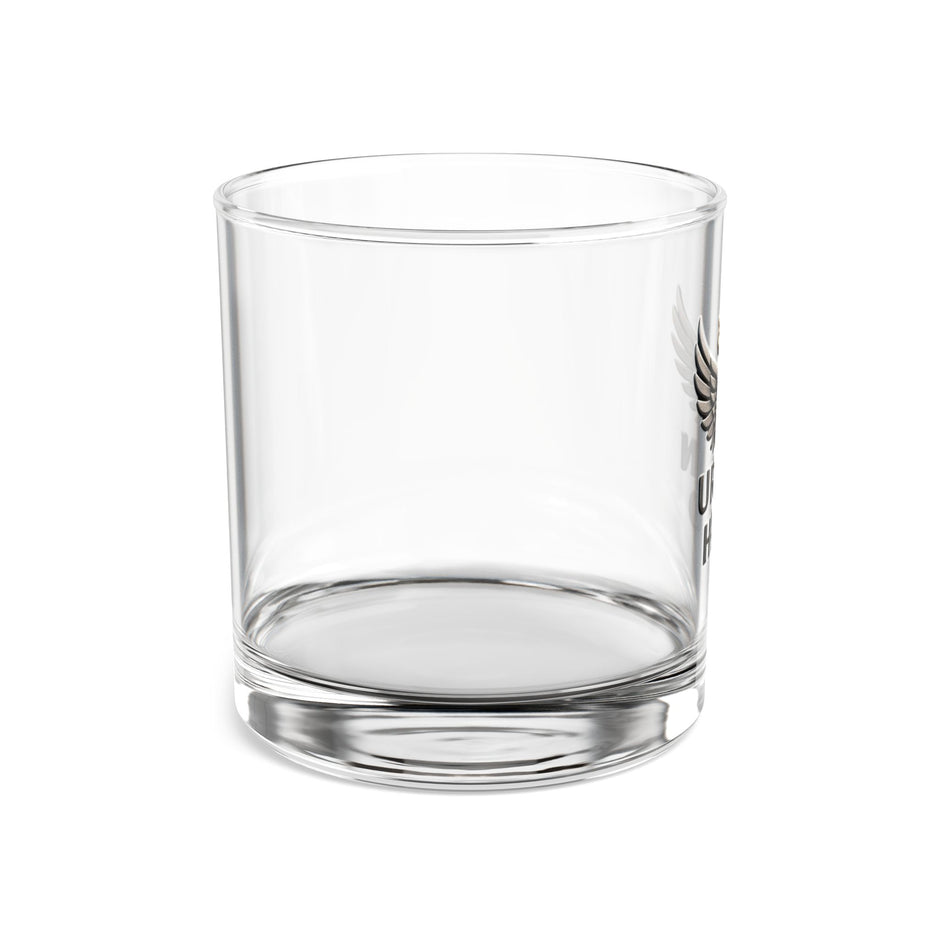 Urban Halo Rocks Glass - 10oz Whiskey Tumbler with Wing Design