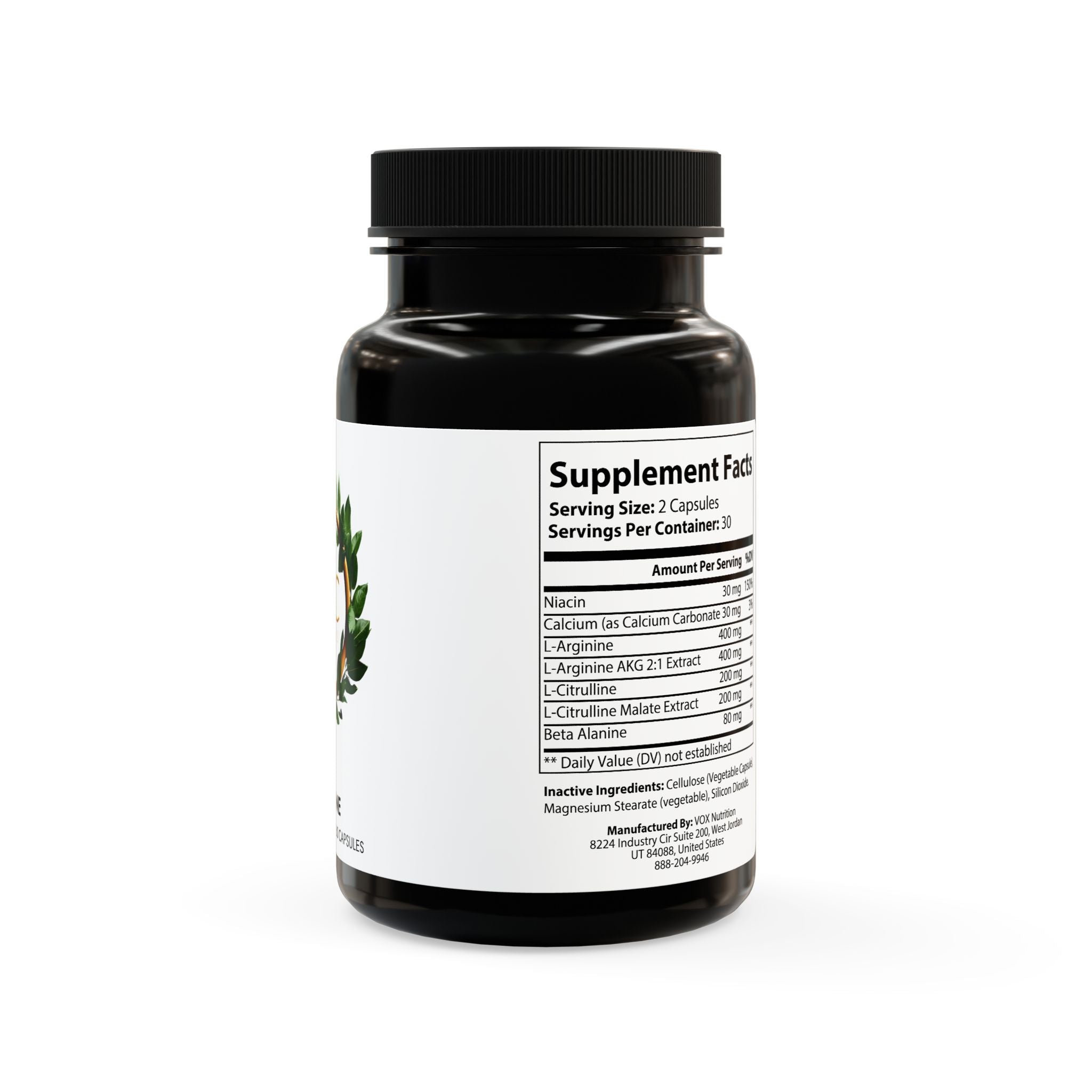 L-Arginine Supplement (60 Capsules)