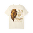 Inspirational Lion T-Shirt, Christian Apparel, Motivational Tee, Gift for Him, Faith-Based Clothing