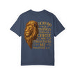 Inspirational Lion T-Shirt, Christian Apparel, Motivational Tee, Gift for Him, Faith-Based Clothing