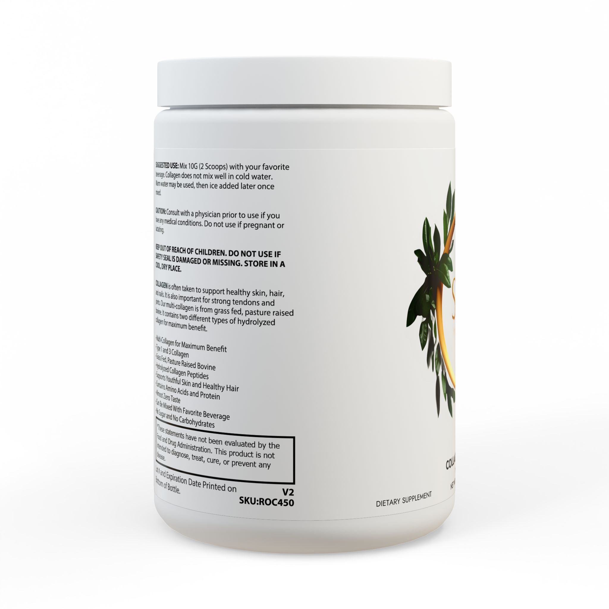 Collagen Peptides Type I & III Supplement (350g, 12.3oz)