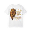Inspirational Lion T-Shirt, Christian Apparel, Motivational Tee, Gift for Him, Faith-Based Clothing