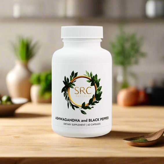 Ashwagandha and Black Pepper Supplement (60 capsules)