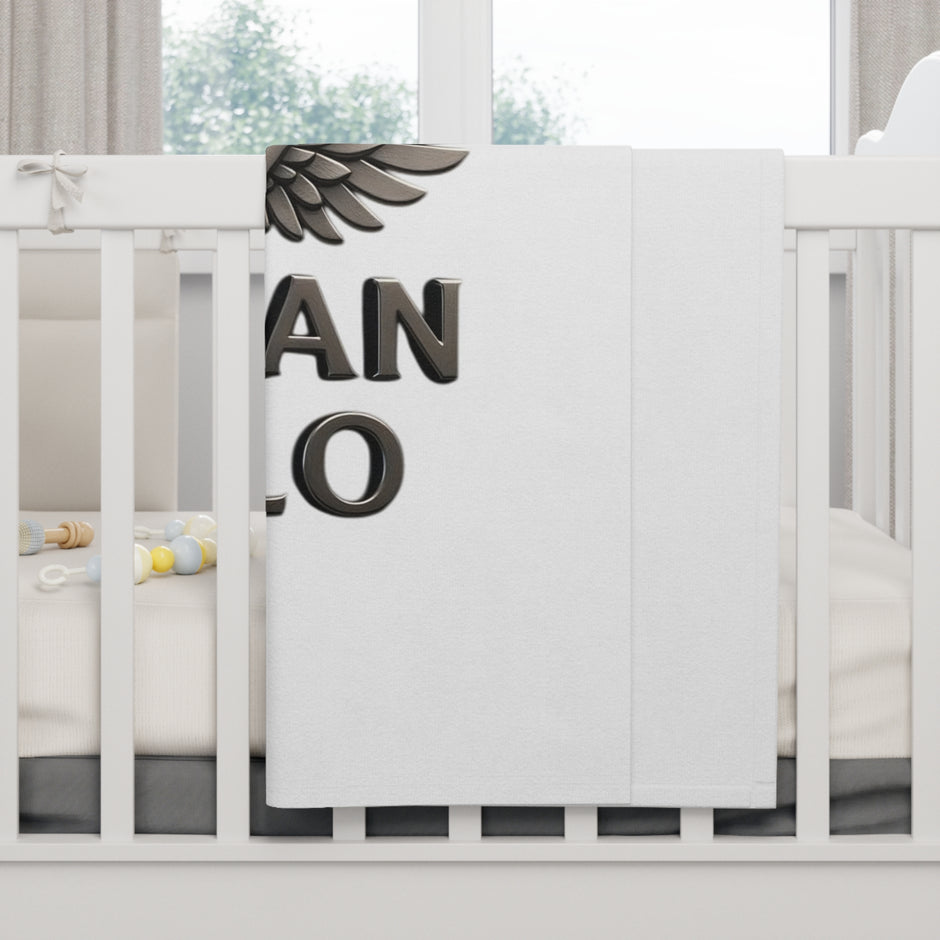 Urban Halo Soft Fleece Baby Blanket, Baby Shower Gift, Nursery Decor, Soft Baby Blanket, Modern Baby Accessories, Newborn Present
