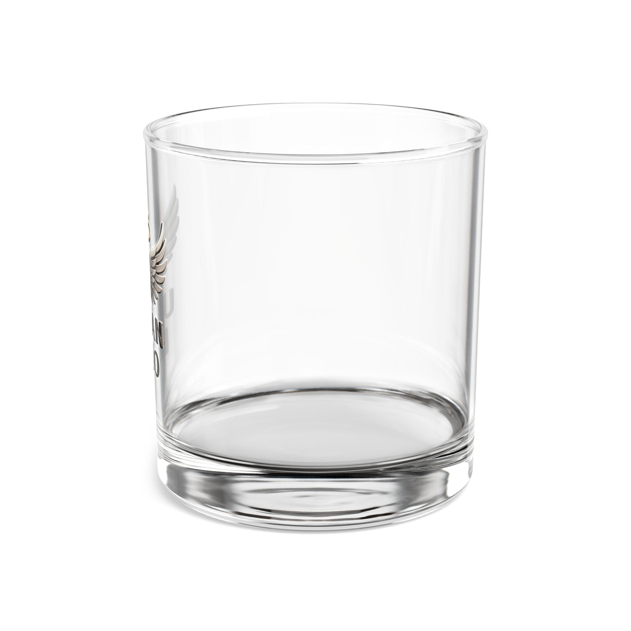 Urban Halo Rocks Glass - 10oz Whiskey Tumbler with Wing Design