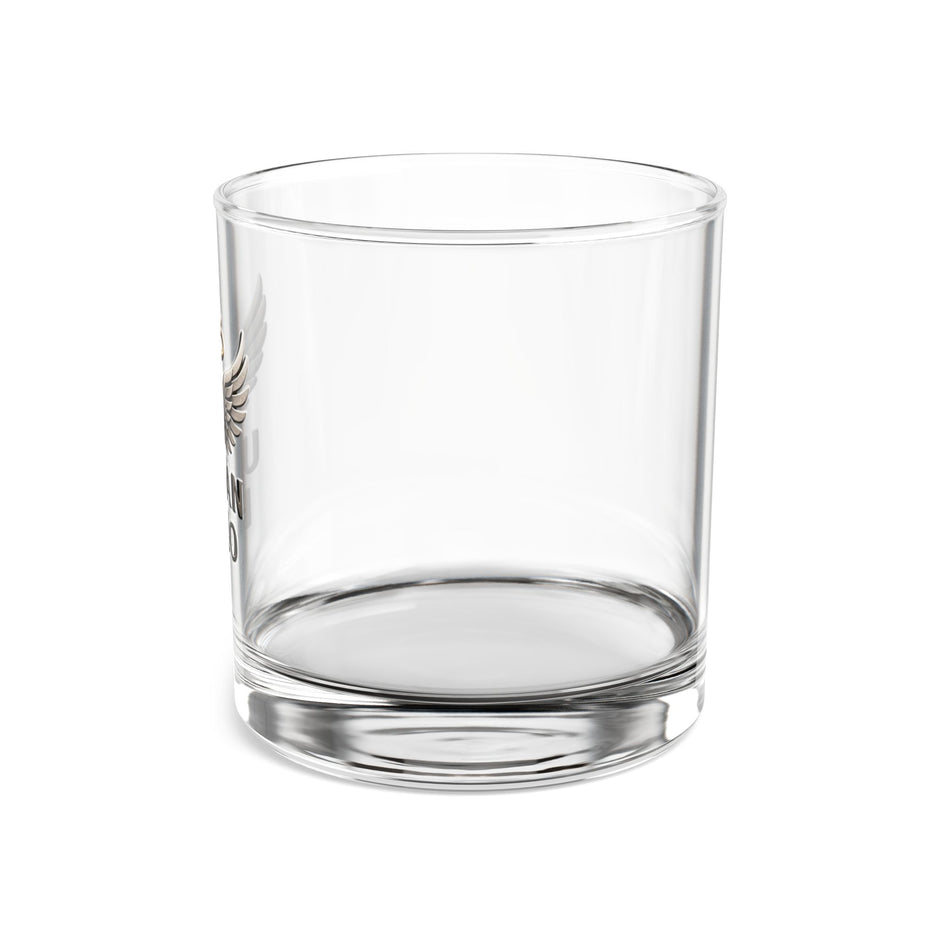 Urban Halo Rocks Glass - 10oz Whiskey Tumbler with Wing Design