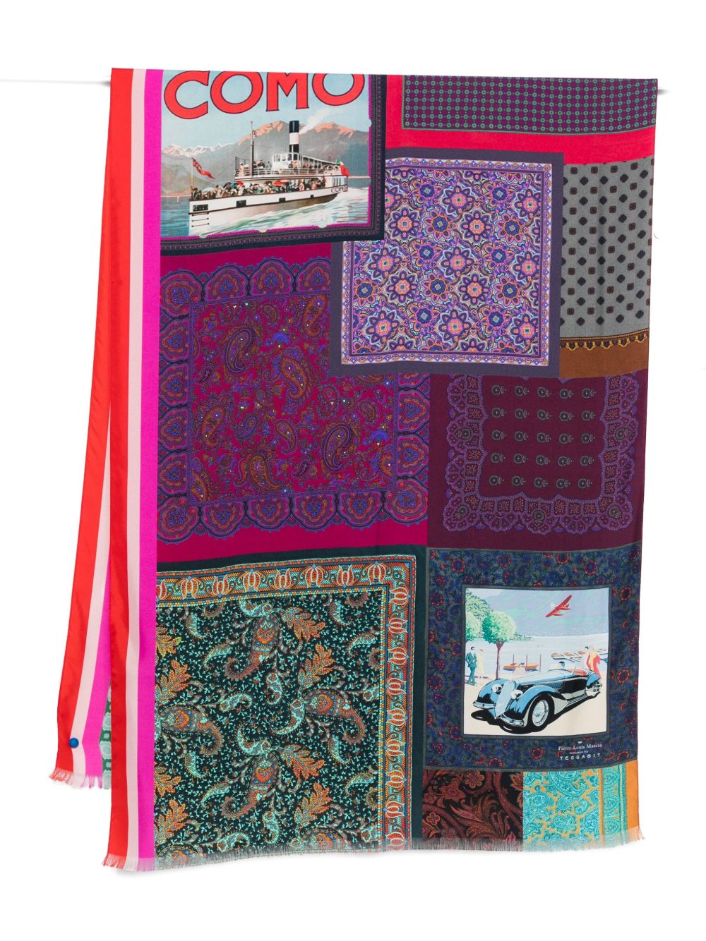 032C 032C Pierre Louis Mascia silk printed scarf