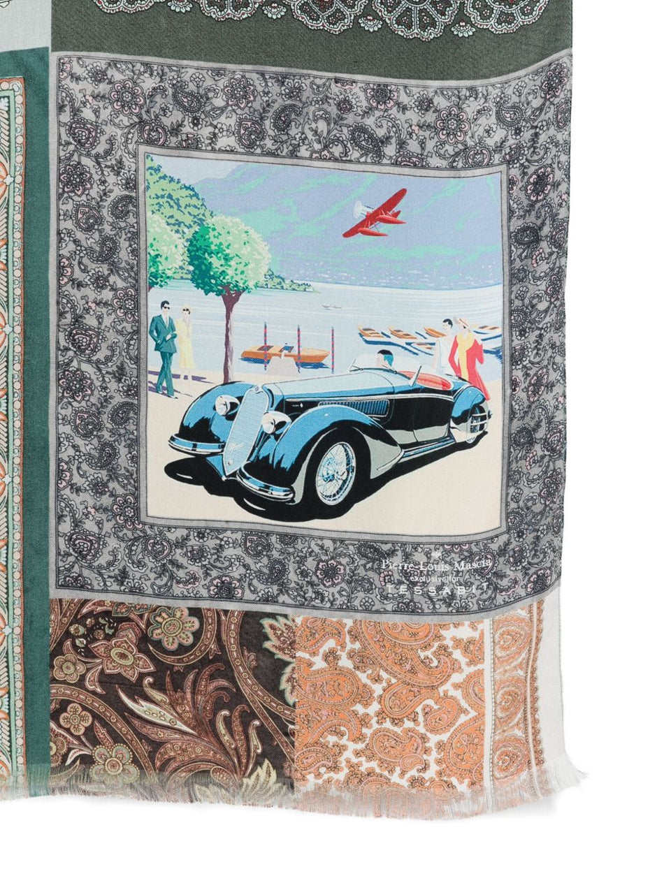032C 032C Pierre Louis Mascia silk printed scarf