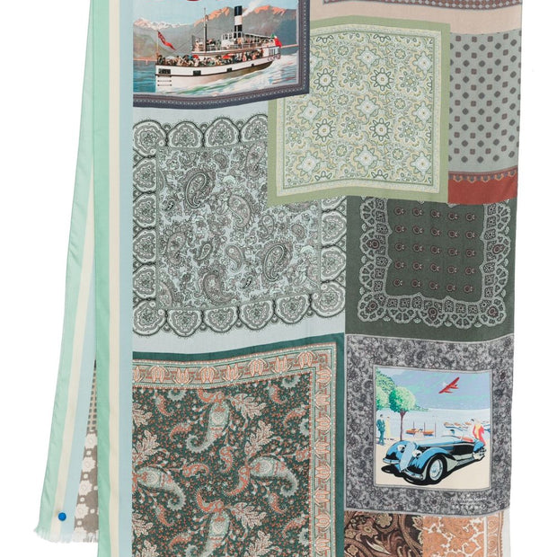 032C 032C Pierre Louis Mascia silk printed scarf