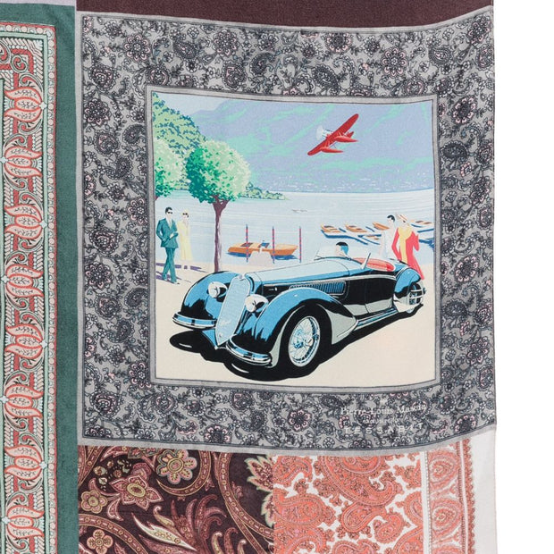 032C 032C Pierre Louis Mascia Lago di Como silk printed scarf