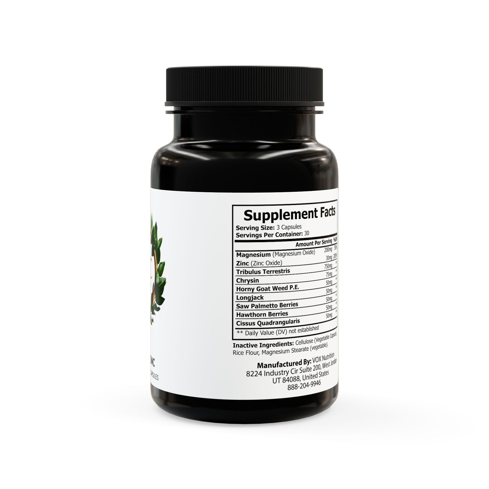 Magnesium Zinc Supplement (90 Capsules)