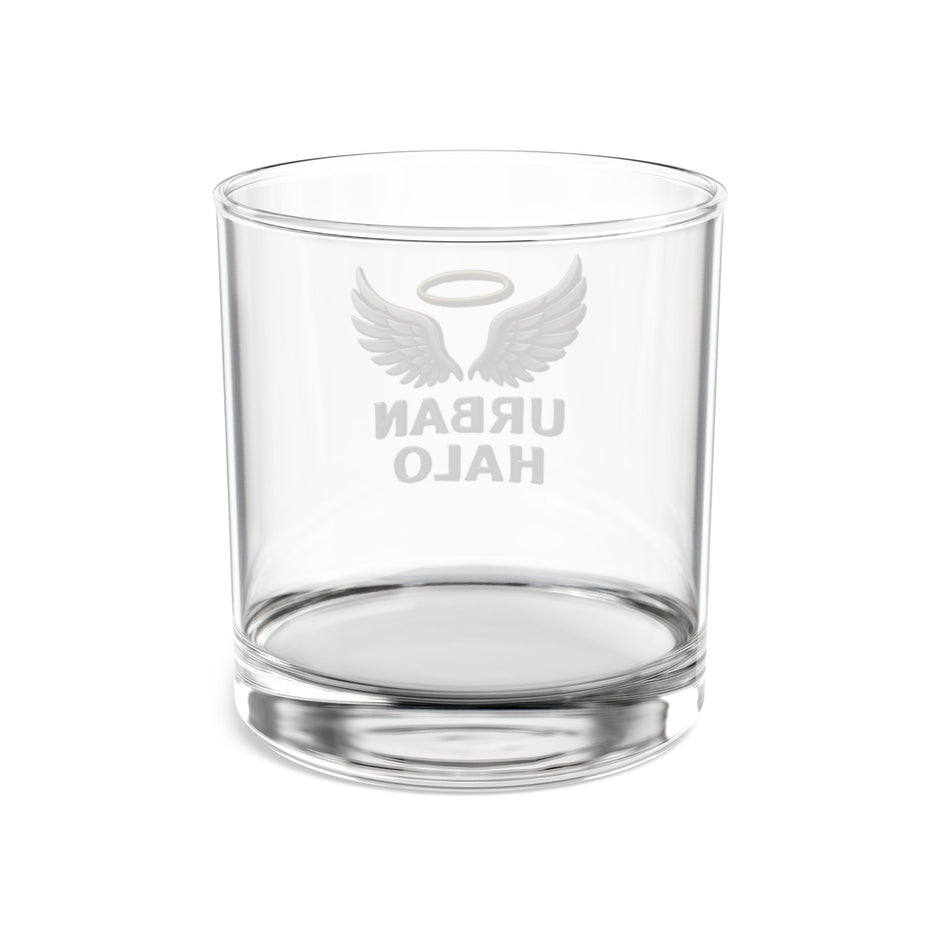 Urban Halo Rocks Glass - 10oz Whiskey Tumbler with Wing Design