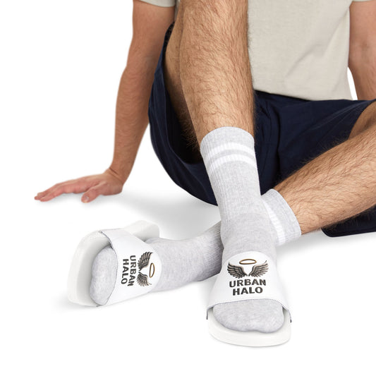 Urban Halo Men's Sandals - Stylish Slip-On Footwear for Summer, Vacation, Beachwear, Casual Outings, Comfortable Fashion