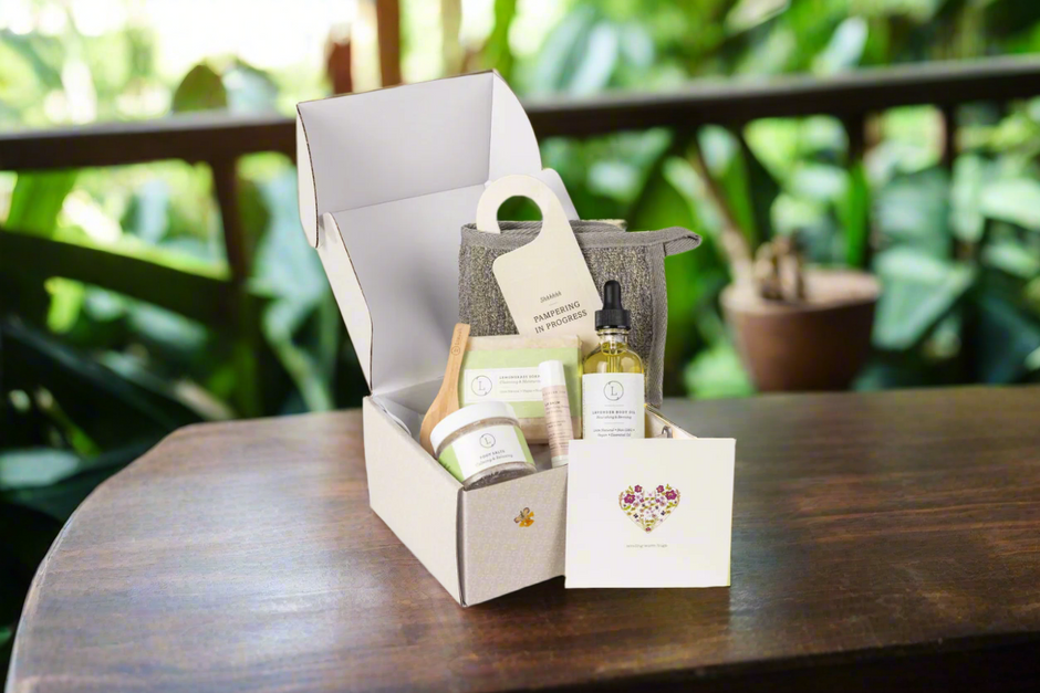 Citrus Self care gift box, Natural skincare gift set - Unisex - AG by Lizush