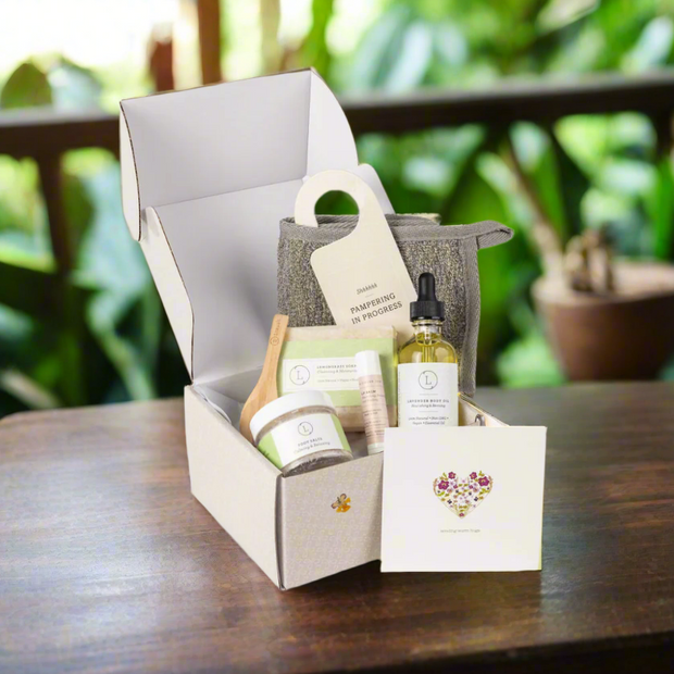 Citrus Self care gift box, Natural skincare gift set - Unisex - AG by Lizush