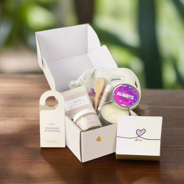 Natural bath and body gift set, Thank you gift box - AP by Lizush