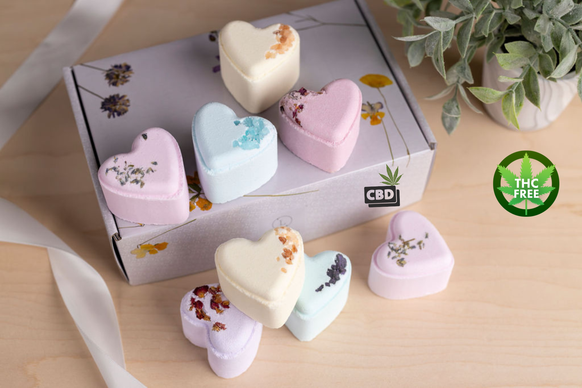 CBD - 8 Bath bombs set -  perfect for a relaxing Mother's day bath by Lizush