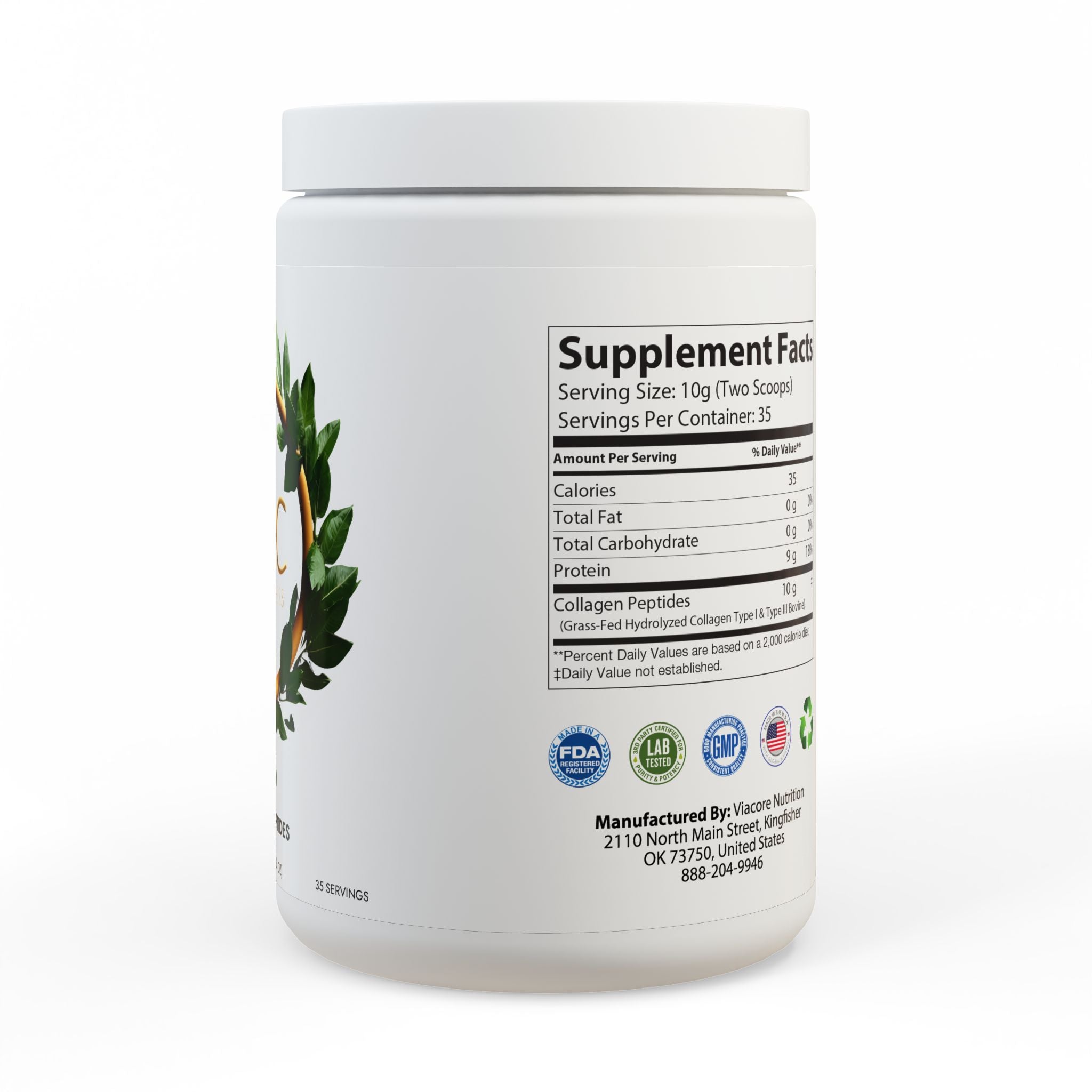 Collagen Peptides Type I & III Supplement (350g, 12.3oz)