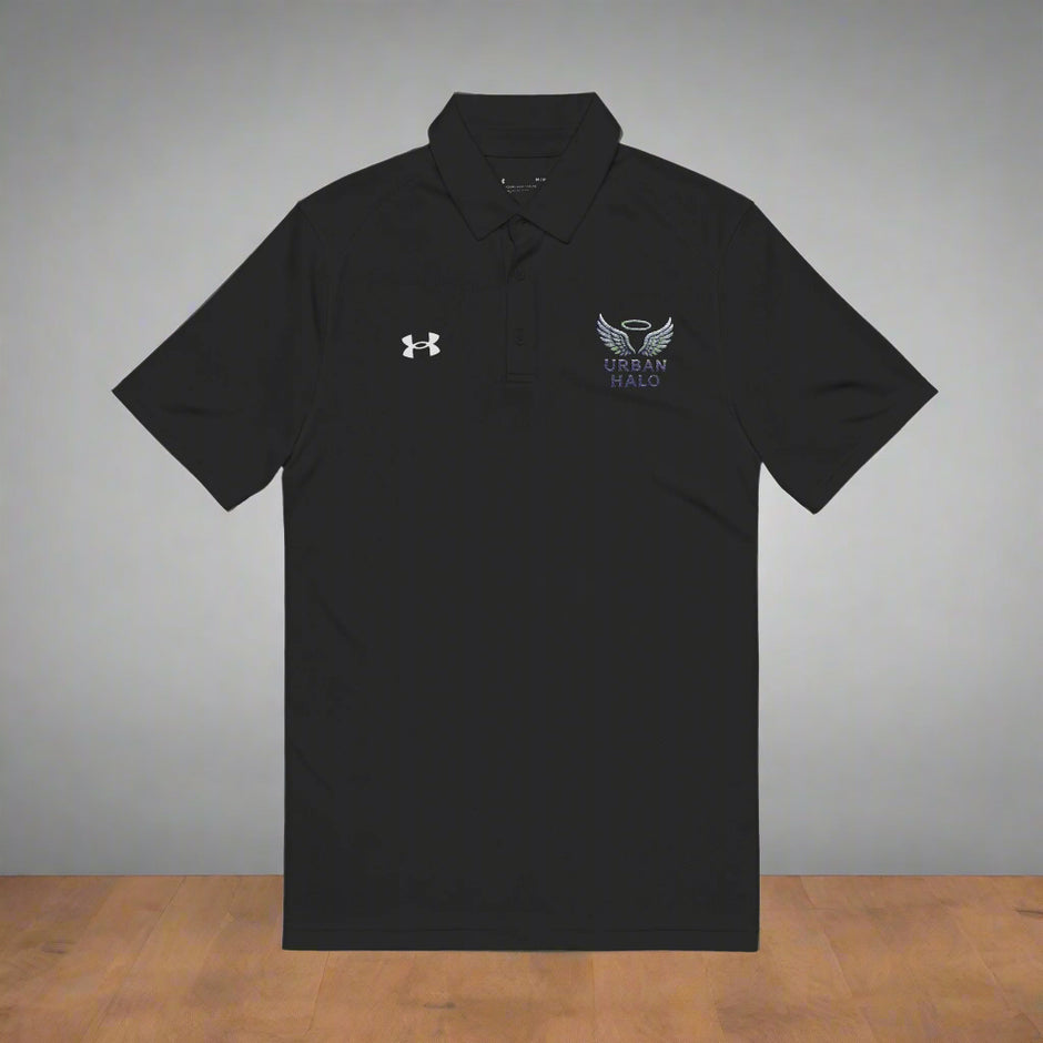 Urban Halo Men's Polo Shirt - Performance Comfort with Embroidered Wings