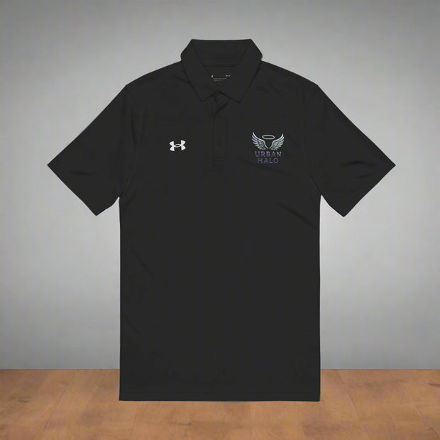 Urban Halo Men's Polo Shirt - Performance Comfort with Embroidered Wings