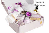 Bath Bomb and Shower Steamer Lizush All Natural Lavender Gift Box with - bath & body products by Lizush