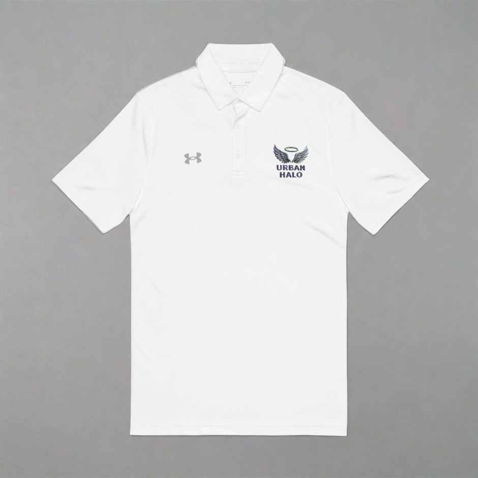 Urban Halo Men's Polo Shirt - Performance Comfort with Embroidered Wings