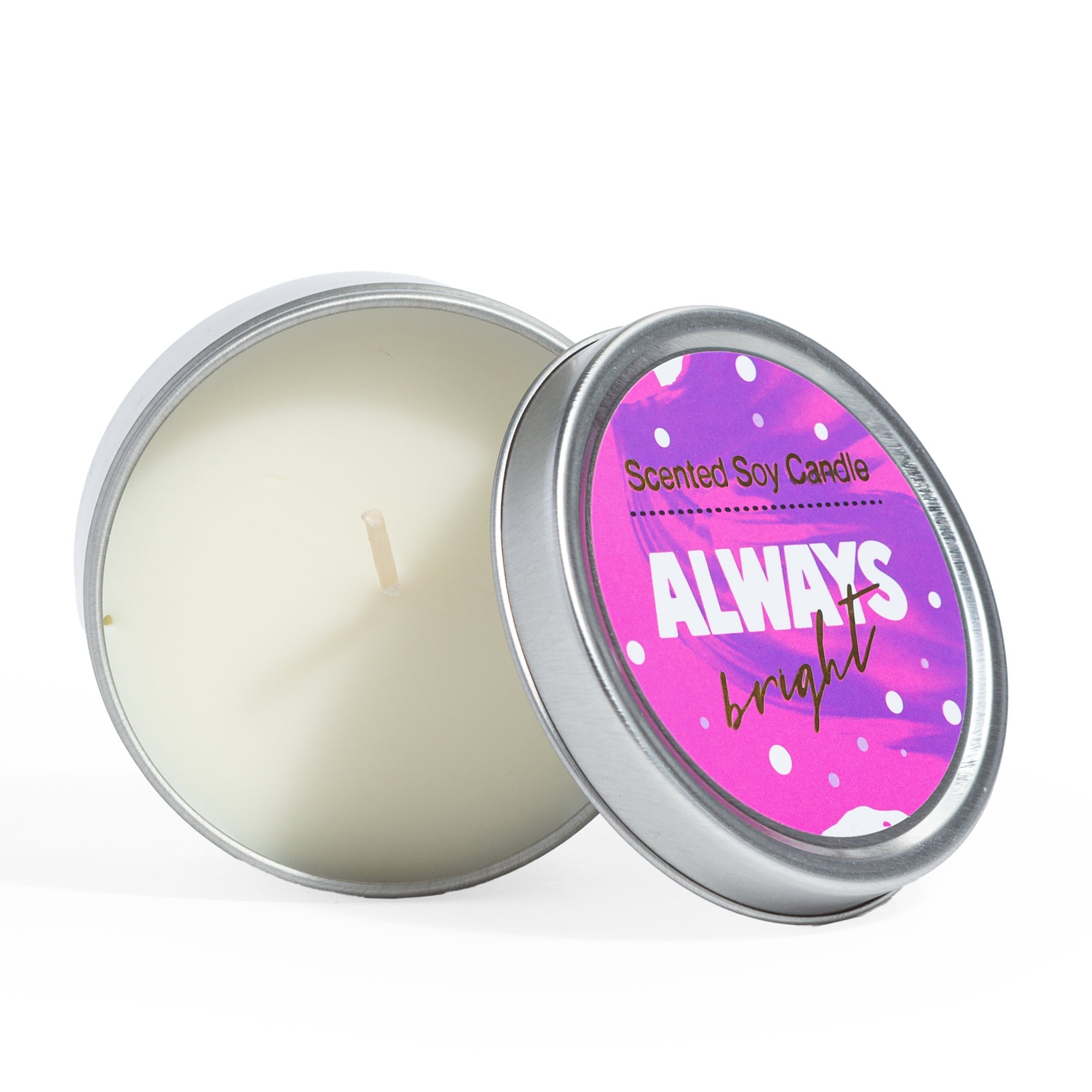 Trio of Tin Soy Candle - Scented with Bergamot and Lavender Essential oils by Lizush