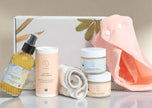 new baby born gift with ORGANIC gift box filled with rich organic products.