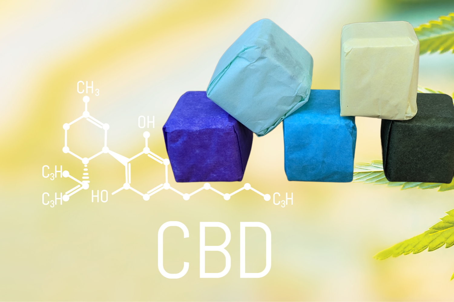 CBD Shower Steamers Gift Set with CBD - 5 Big Fizzies (THC Free) by Lizush