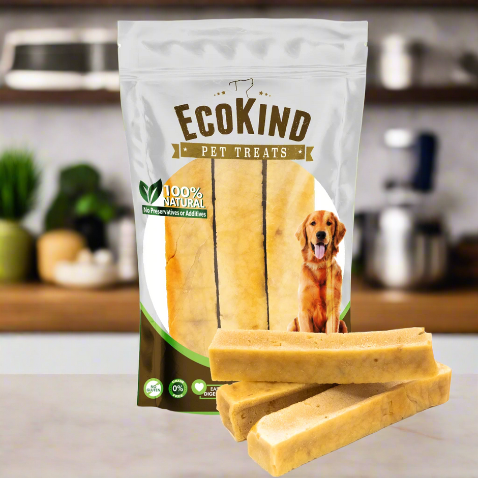 Peanut Butter Flavor Gold Yak Chews for Large Dogs (1 lb to 5lb Bags)