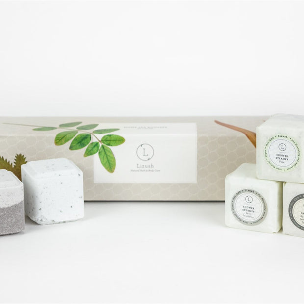 Natural Shower steamers for Men, men gift box, invigorat fizzis, Fresh and relax shower steamers - lizush