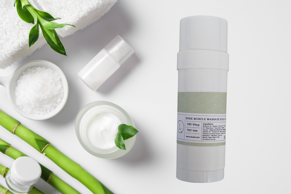 CBD - Muscle Rescue Balm - Stocking Stuffer for men, dad, athlete, runner Gift for men, Arnica Muscle mend sports idea, yoga, soccer, holiday gift (THC free) by Lizush