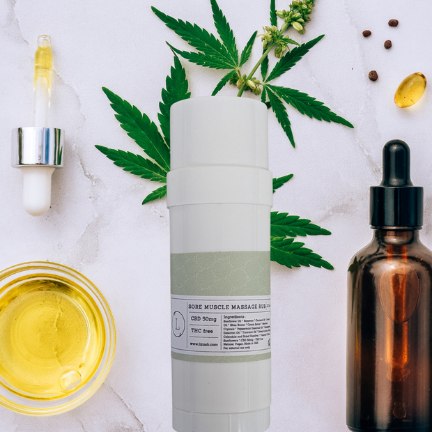 CBD - Muscle Rescue Balm - Stocking Stuffer for men, dad, athlete, runner Gift for men, Arnica Muscle mend sports idea, yoga, soccer, holiday gift (THC free) by Lizush