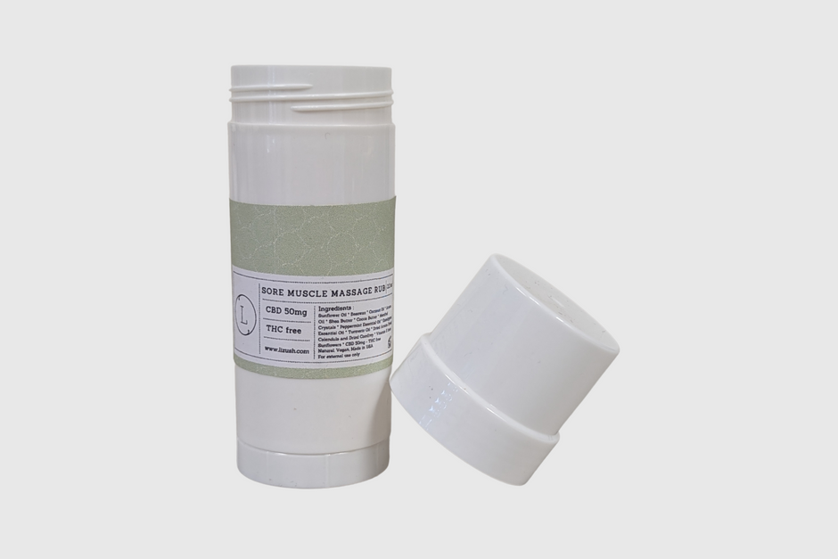 CBD - Muscle Rescue Balm - Stocking Stuffer for men, dad, athlete, runner Gift for men, Arnica Muscle mend sports idea, yoga, soccer, holiday gift (THC free) by Lizush