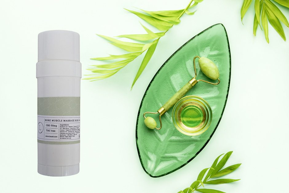 CBD - Muscle Rescue Balm - Stocking Stuffer for men, dad, athlete, runner Gift for men, Arnica Muscle mend sports idea, yoga, soccer, holiday gift (THC free) by Lizush