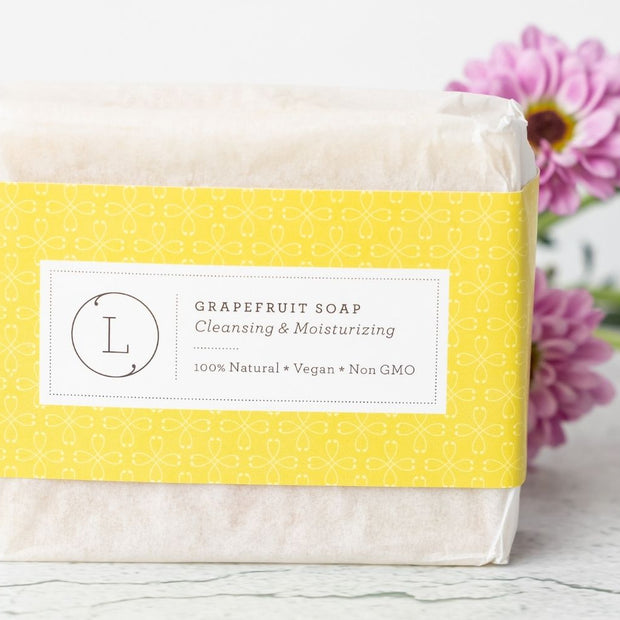 Natural Handmade Soap Bar, Pink Grapefruit Soap, Cold process soap, moisturizing soap bar, natural soap bar, lizush