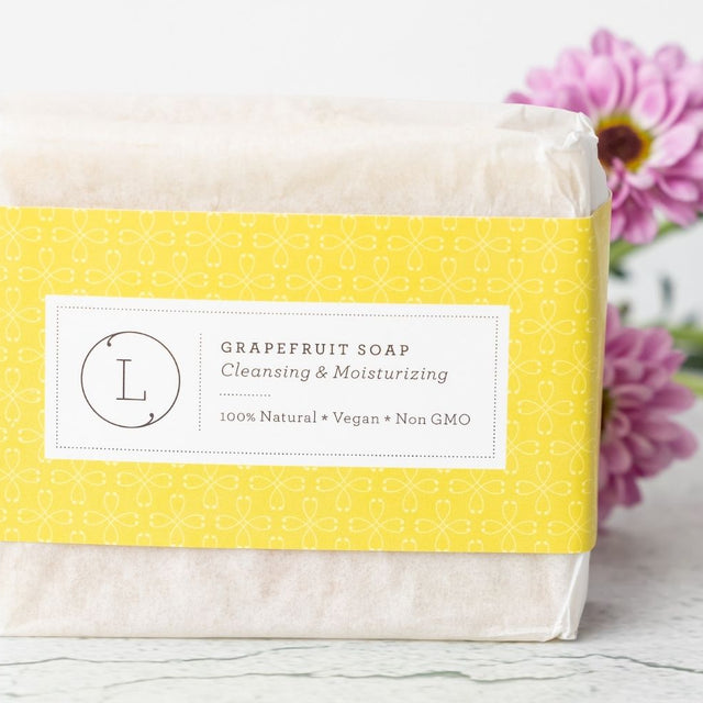 Natural Handmade Soap Bar, Pink Grapefruit Soap, Cold process soap, moisturizing soap bar, natural soap bar, lizush