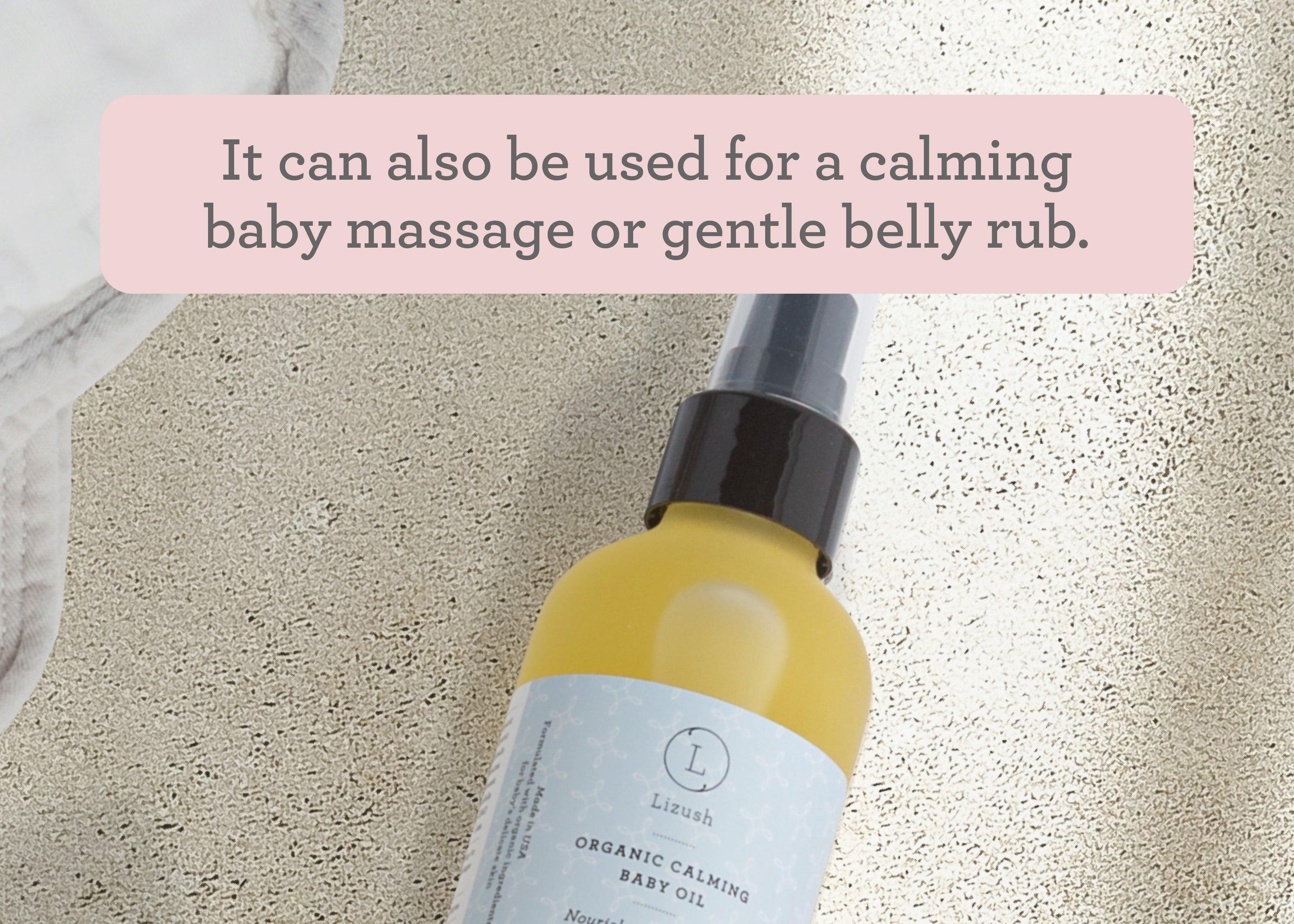 ORGANIC CALMING BABY OIL Nourishing, Soothing, Calming by Lizush