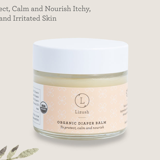 ORGANIC DIAPER BALM To protect, calm and nourish by Lizush