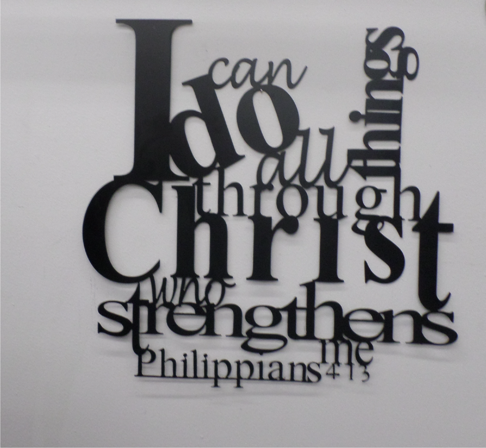 Philippians 4:13 - Metal Wall Art
