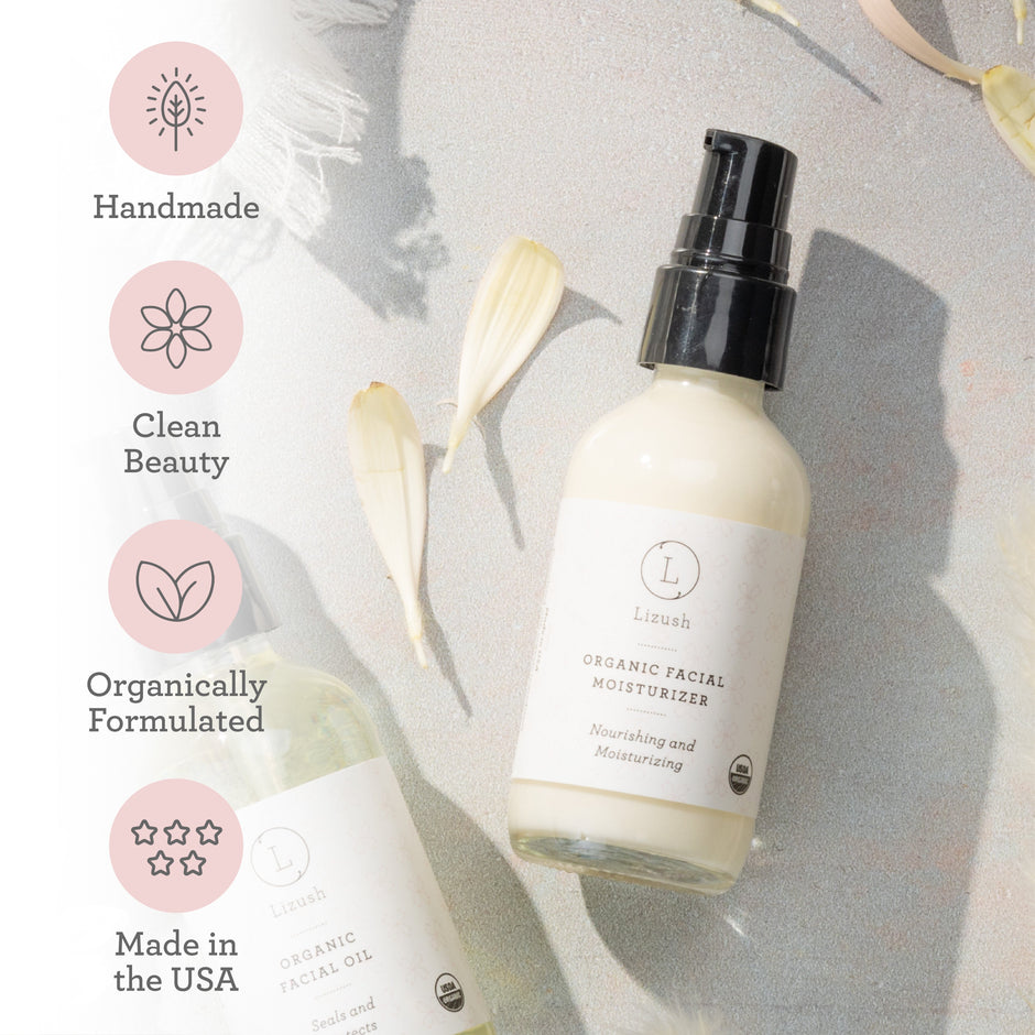 ORGANIC FACIAL MOISTURIZER Nourishing and Moisturizing by Lizush