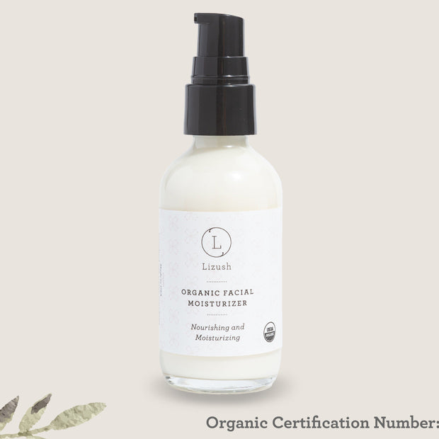 ORGANIC FACIAL MOISTURIZER Nourishing and Moisturizing by Lizush
