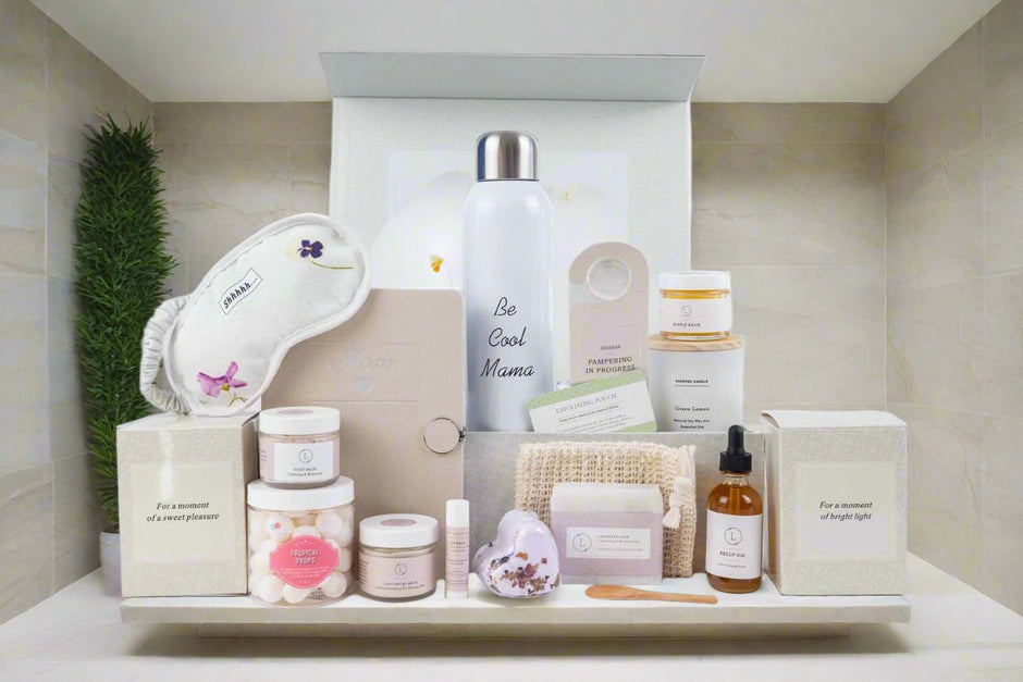 All Natural Bath & Body Gift Basket for New Moms